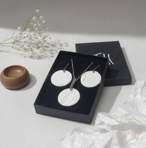 joyeria porcelana blanco luminoso